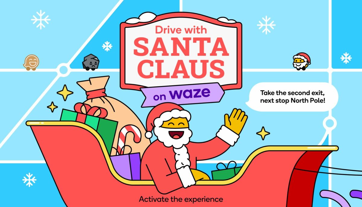 ¿Quieres tener a Papá Noel de copiloto? Waze cumple tu deseo navideño