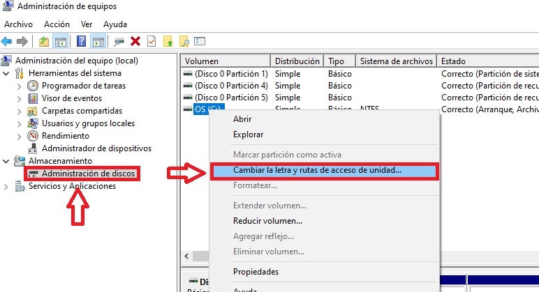 Cómo cambiar el nombre de la letra de la unidad de disco