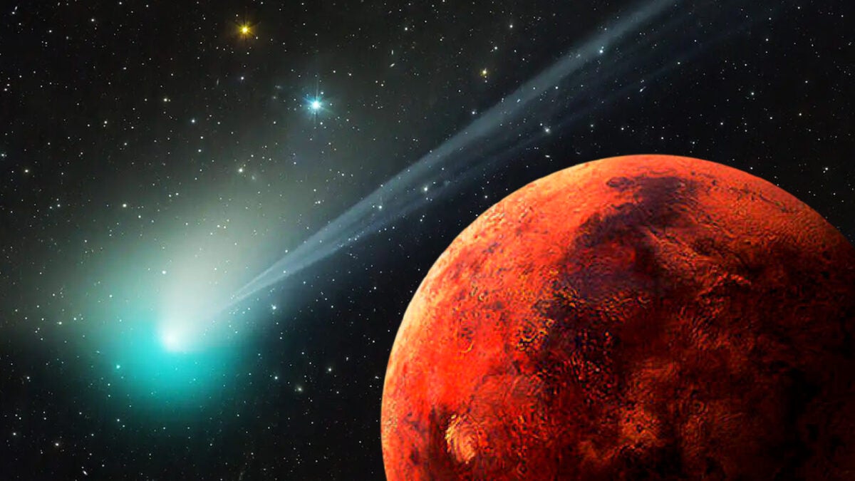 cometa verde marte