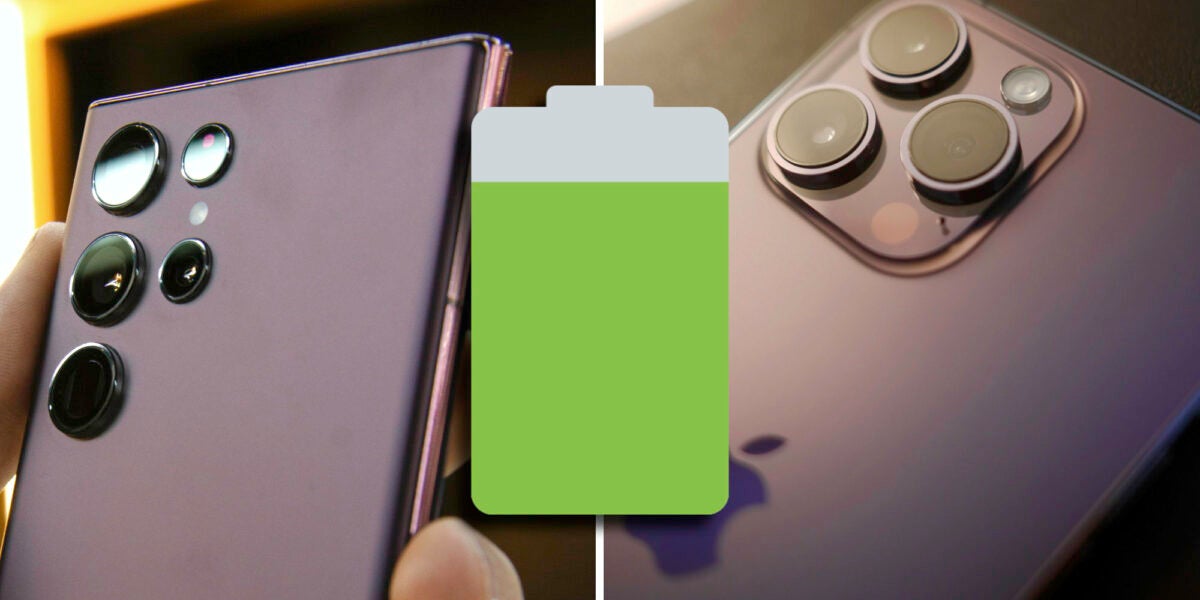 Así queda la batería del iPhone 14 Pro Max frente al Samsung Galaxy S23 Ultra