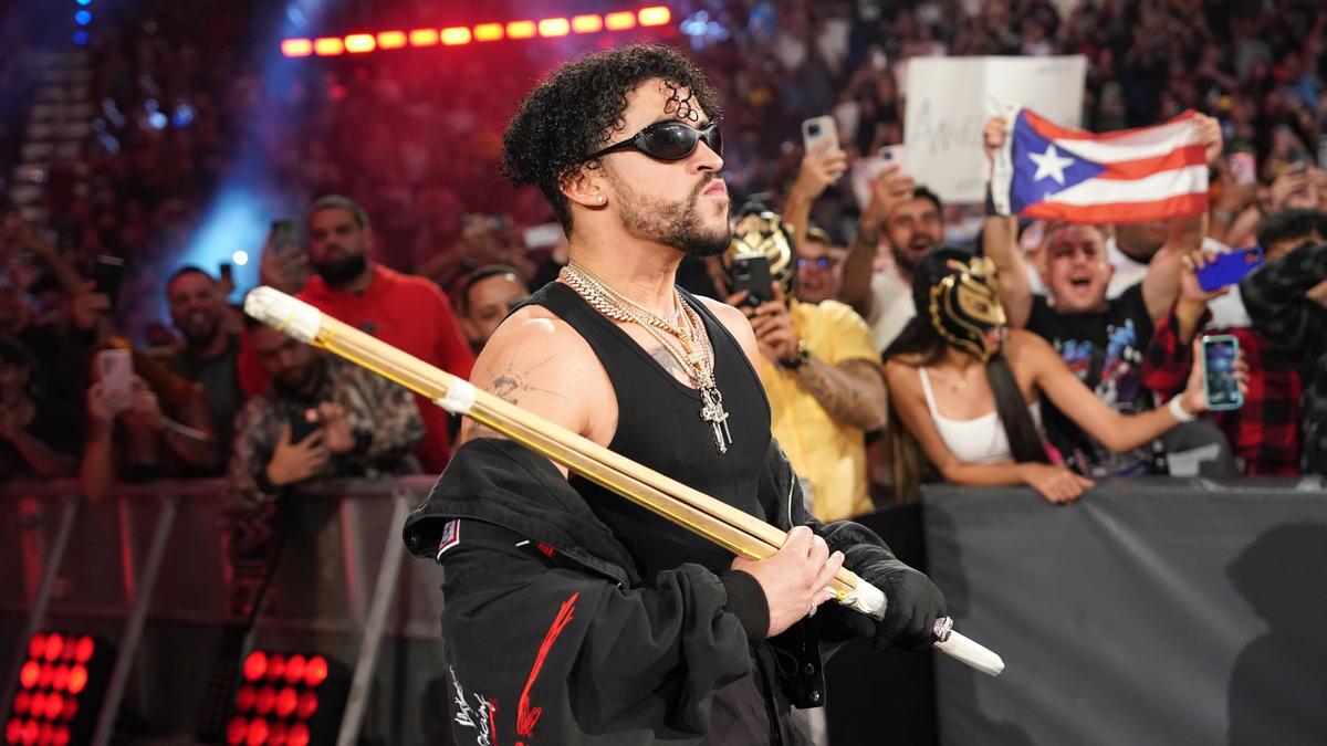 Bad Bunny tras su combate en la WWE