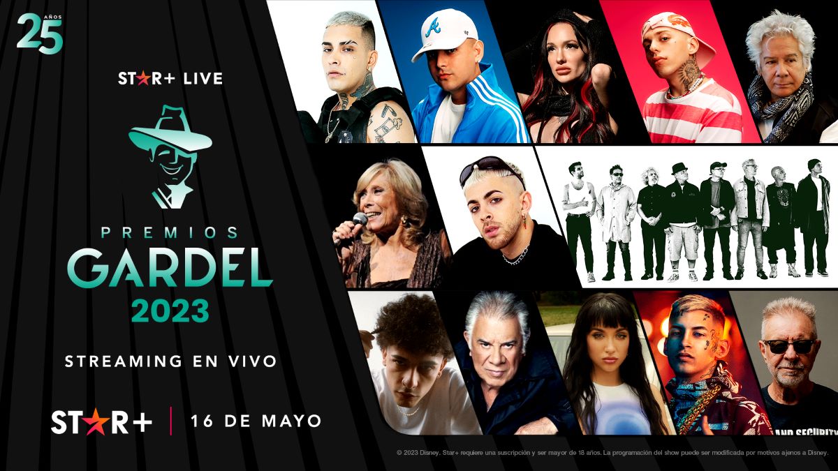 Vive en directo la gala Premios Gardel 2023 en Star+