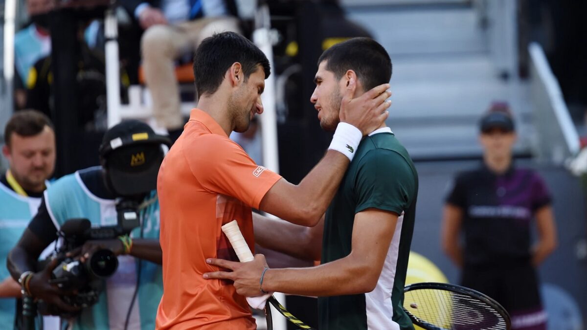 alcaraz y djokovic en HD