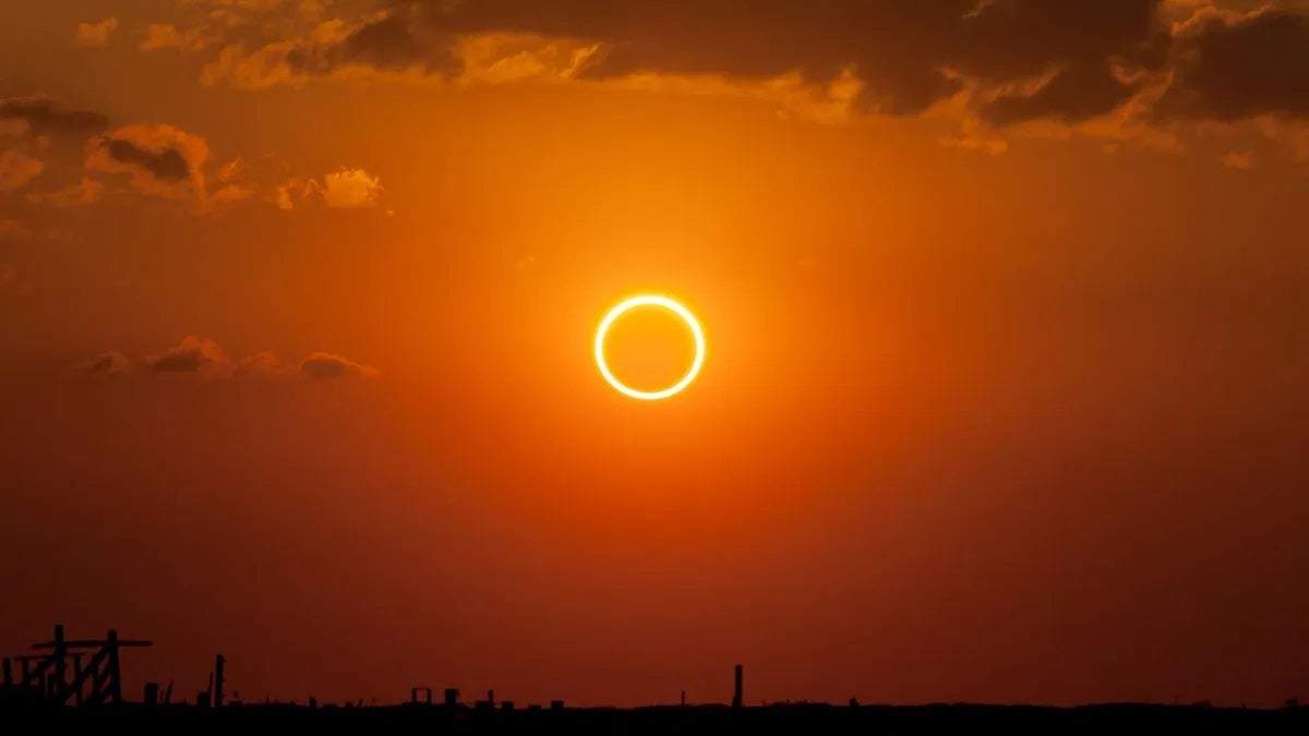Eclipse anillo de fuego
