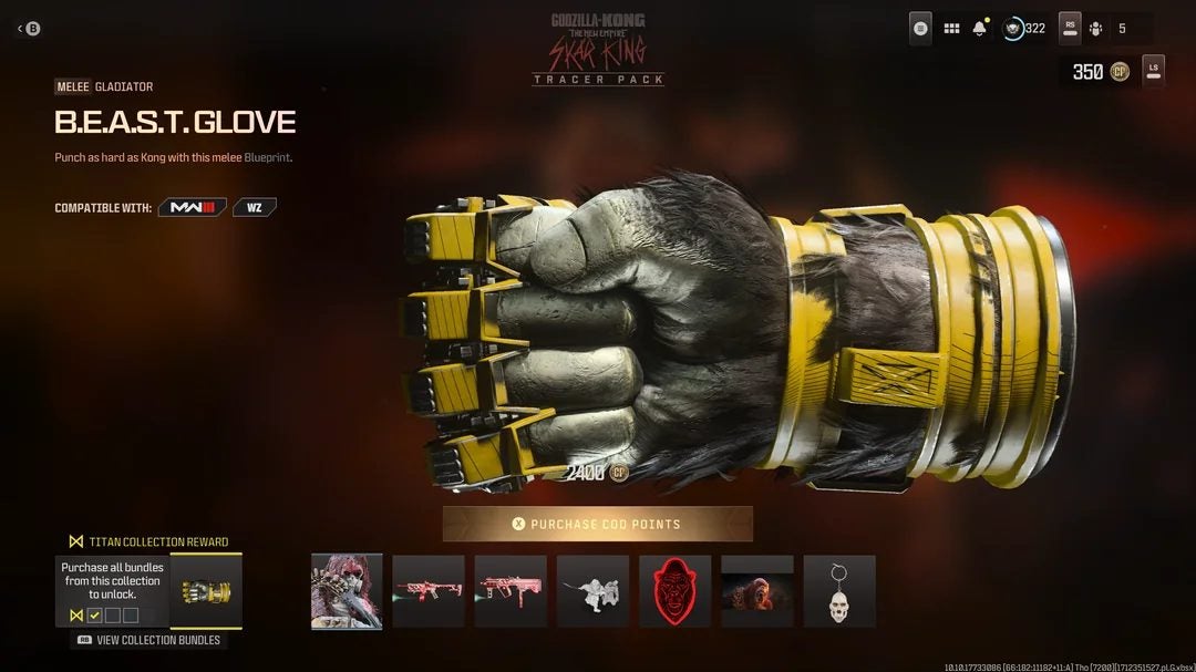 ¿Quieres comprarte el crossover entre King Kong y ‘Call of Duty’? Ve sacando la cartera