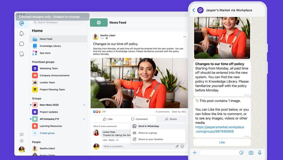 Adiós al sueño de Facebook de ser la app de los trabajadores: pierde la batalla frente a Teams