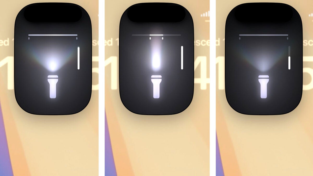 Linterna del iPhone 15 con iOS 18