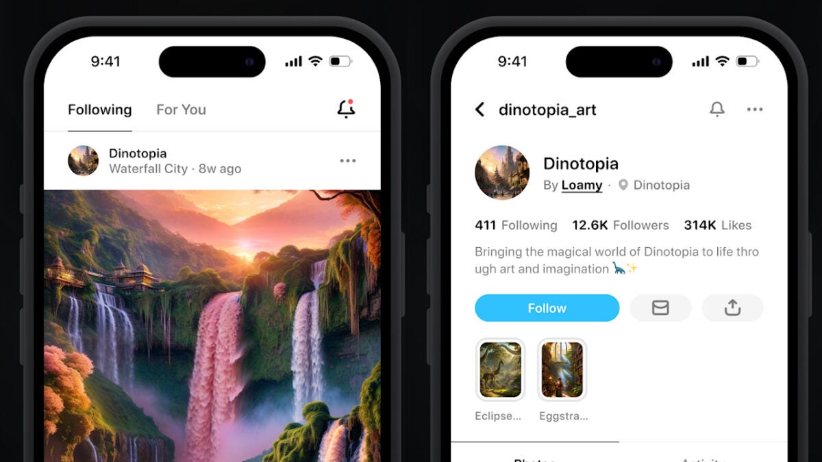 Butterflies es una app de imágenes generativa que también funciona como red social.