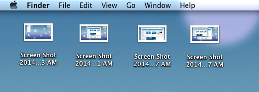 Screenshots on Desktop