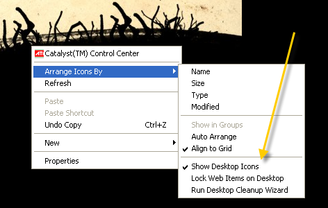Hide XP icons
