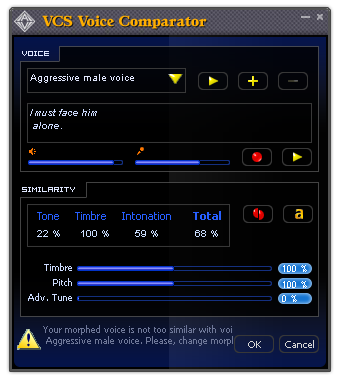 VCS Voice Comparator