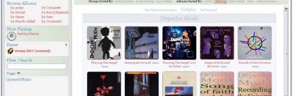 Muso lets you browse and sort your music collection