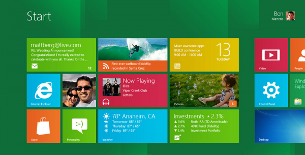 Windows 8 Metro UI
