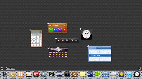 Mac OS X Dashboard