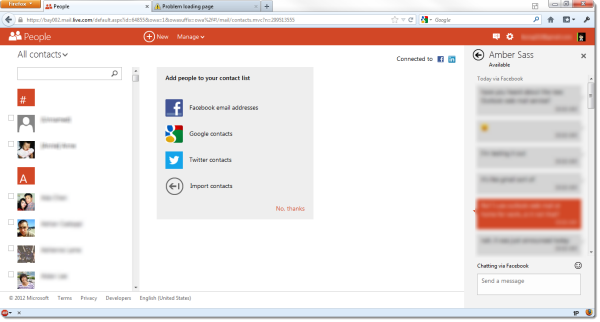 outlook.com people contacts
