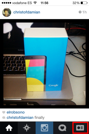 Open Instagram on your iPhone