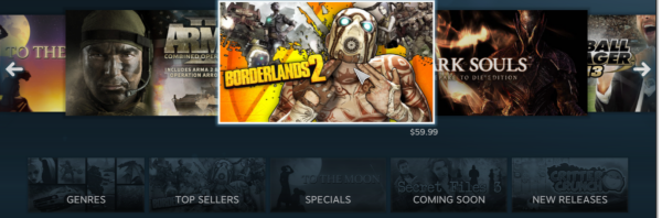 steam big picture interface