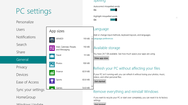 Windows 8 storage space