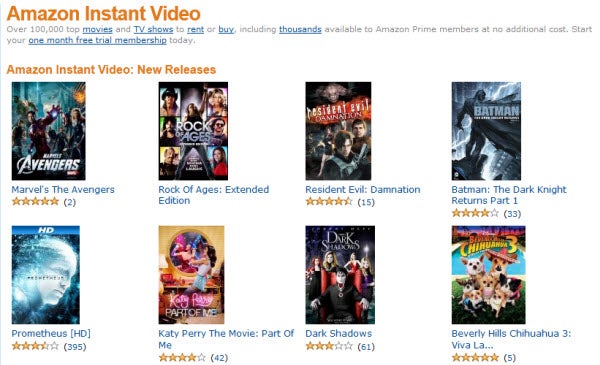 Amazon instant video