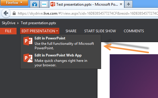 powerpoint 2013 web app