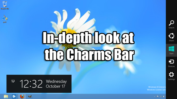 Charms bar