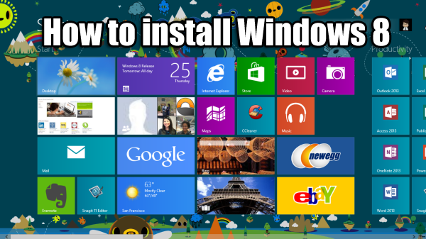 How to install windows 8