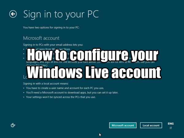 configure windows account