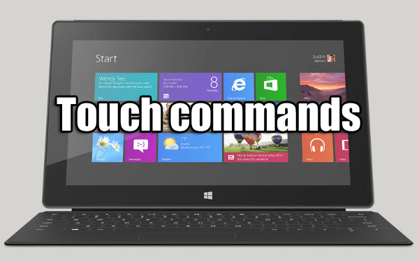 touch commands