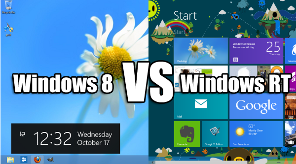 windows 8 vs windows RT