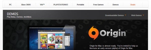 Electronic Arts’ Origin platform comes to Mac