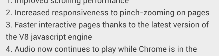 Google Chrome for Android updates with background audio