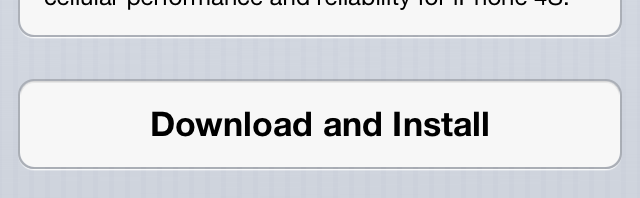 iphone 4S iOS 6.1.1 update