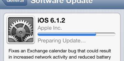 iOS 6.1.2 update