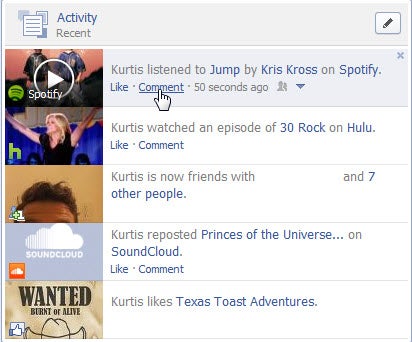 Spotify on Facebook