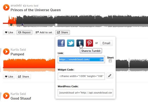 Copying Soundcloud tracks