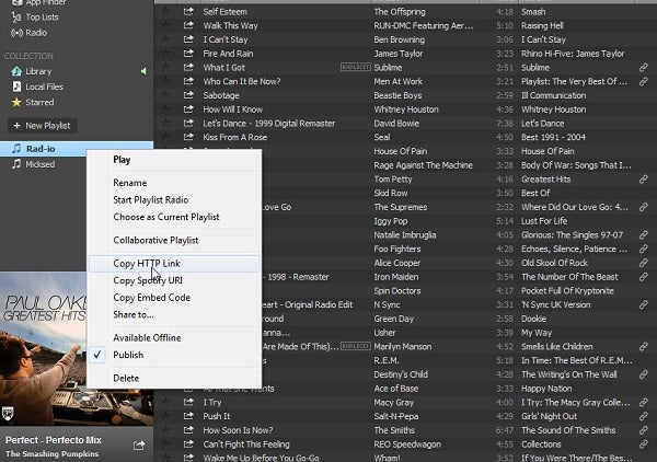 Spotify get playlist
