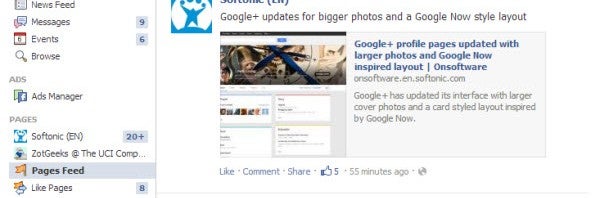 Facebook news feed event rumors