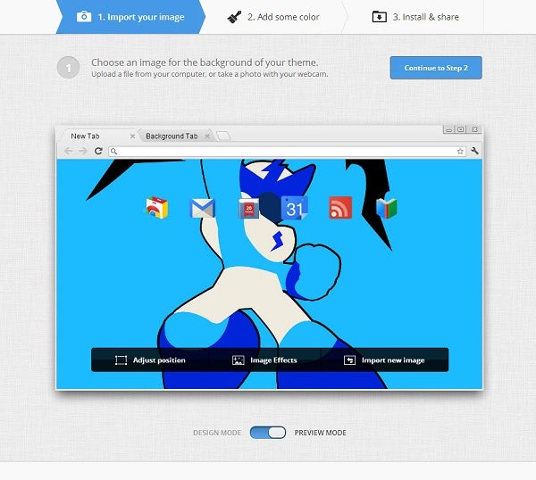 chrome preview mode