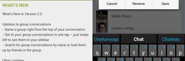 fb messenger update
