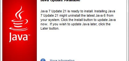 java version 7 update 12