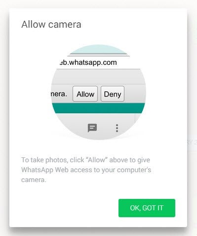 Allow camera