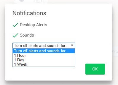 Snooze notifications