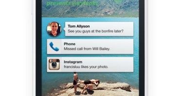 facebook home messaging