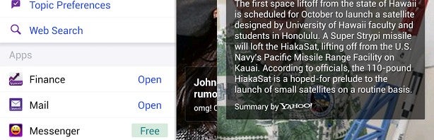 Yahoo! Android app integrates Summly