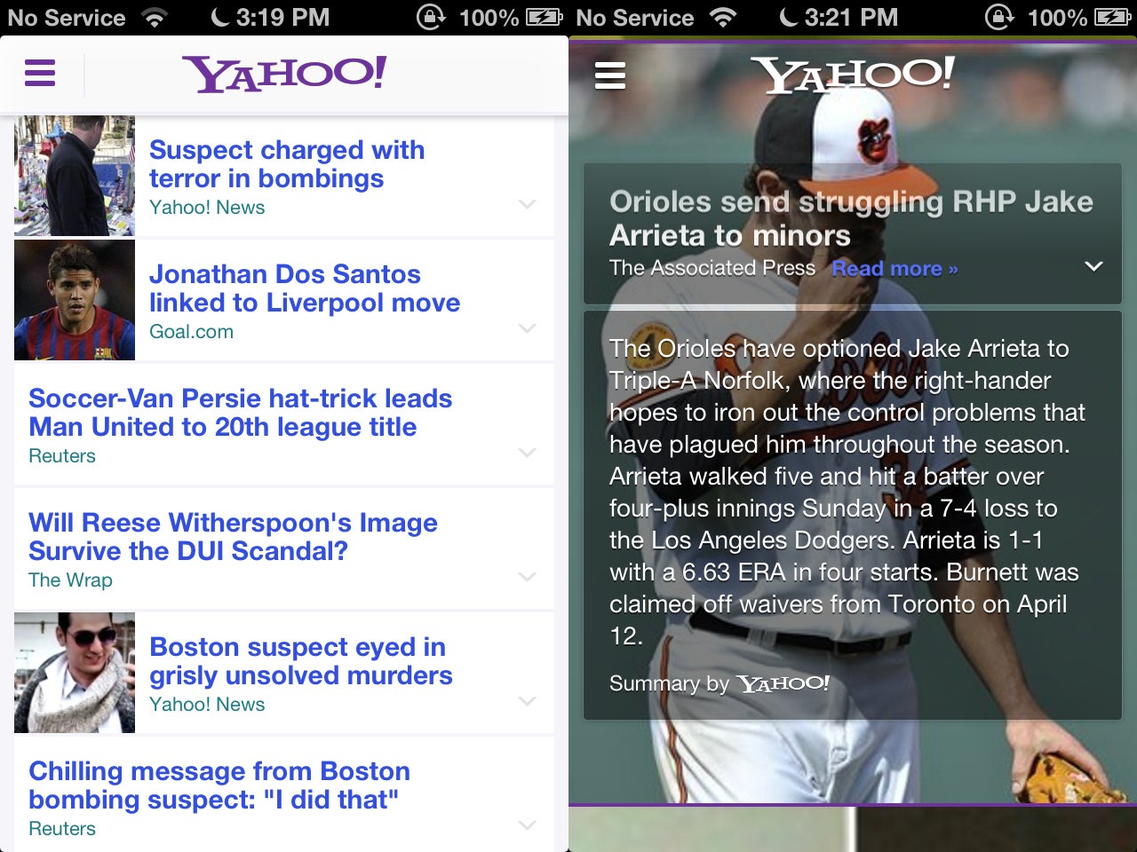 Redesigned Yahoo! iPhone app integrates Summly - Softonic