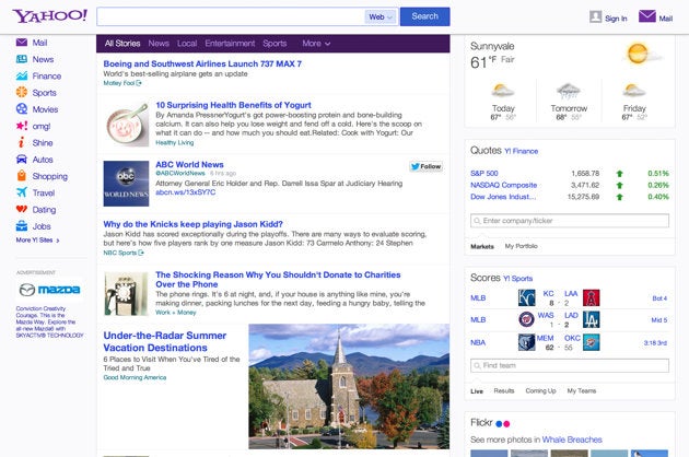 Yahoo! updates homepage news feed with Twitter integration - Softonic