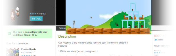 Android users demand offensive Angry Birds parody ban