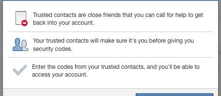 Facebook lets you use Trusted Contacts to recover hacked account