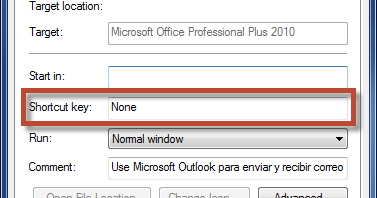 shortcut tab