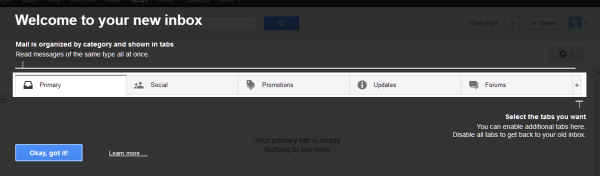 Hands on with new Gmail tabbed inbox
